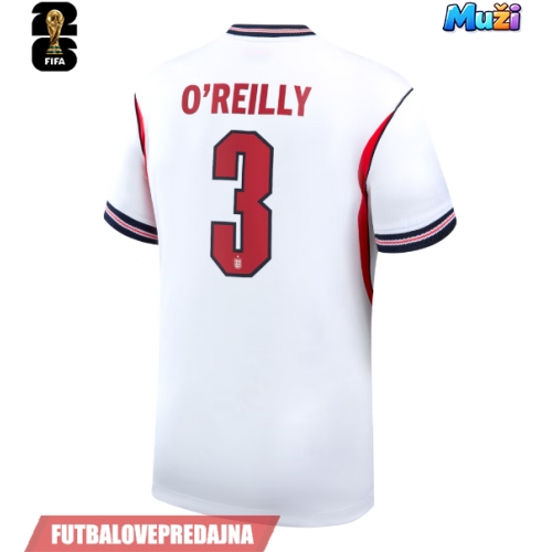 Lacne Muži Futbalové dres Anglicko Nico O'Reilly #3 MS 2026 Krátky Rukáv - Domáci